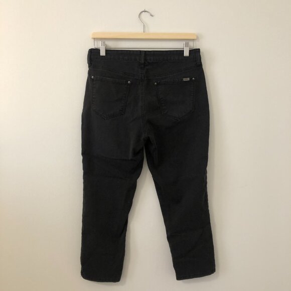 3/$25 ❥ R Jeans Black Ankle Capris Stretch Jeans Size 29x22 - Picture 4 of 13